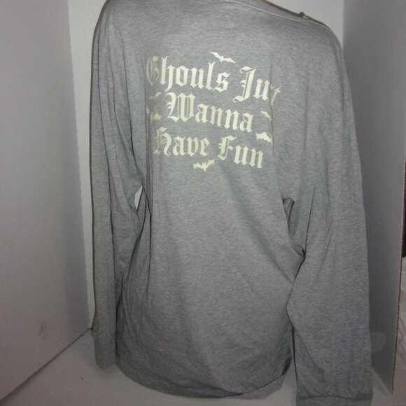 PINK Victoria's Secret Ghouls Just Wanna Have Fun Oversized Tee - Picture 1 of 3
